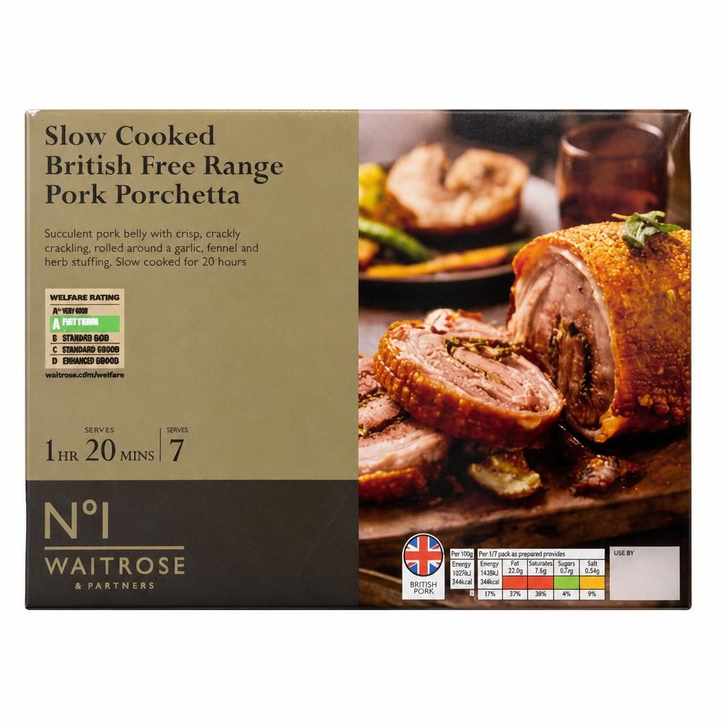 Slow Cooked British Free Range Pork Porchetta