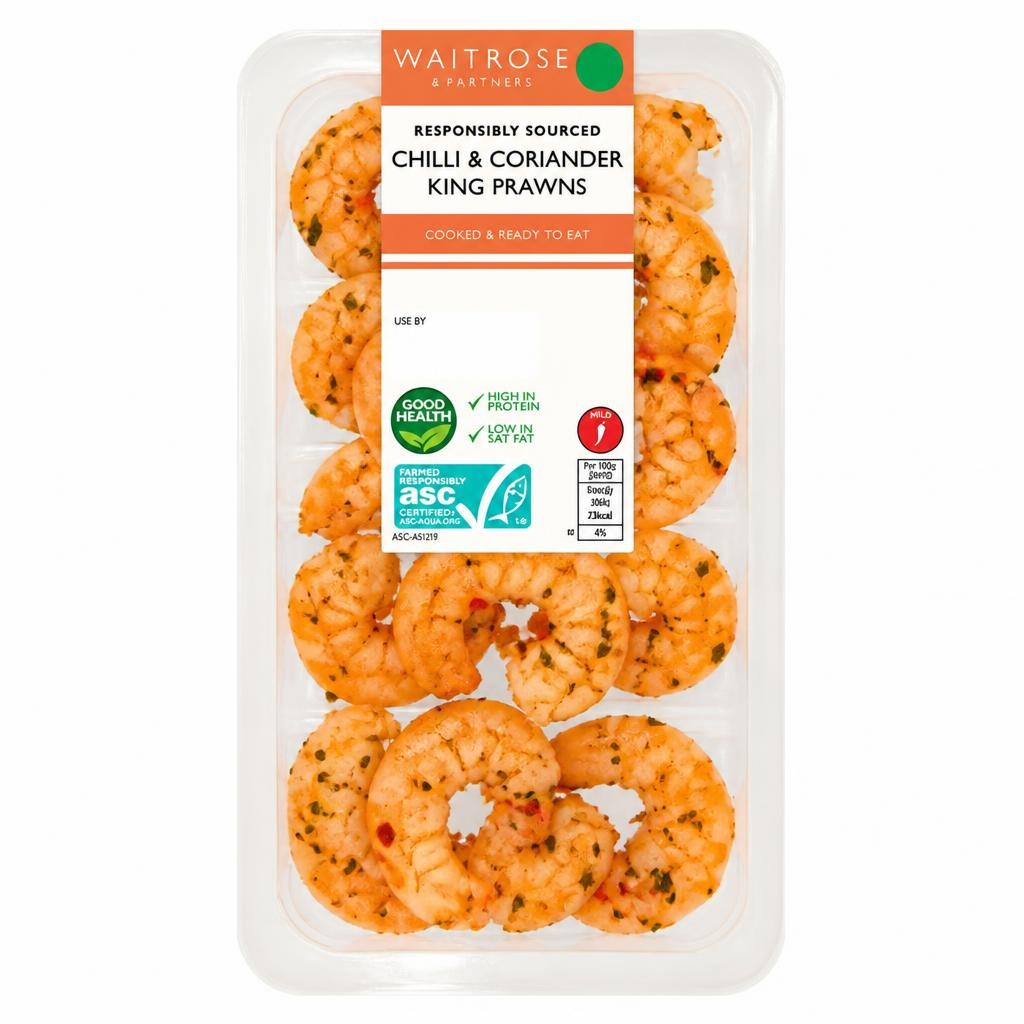Waitrose Chilli & Coriander King Prawns