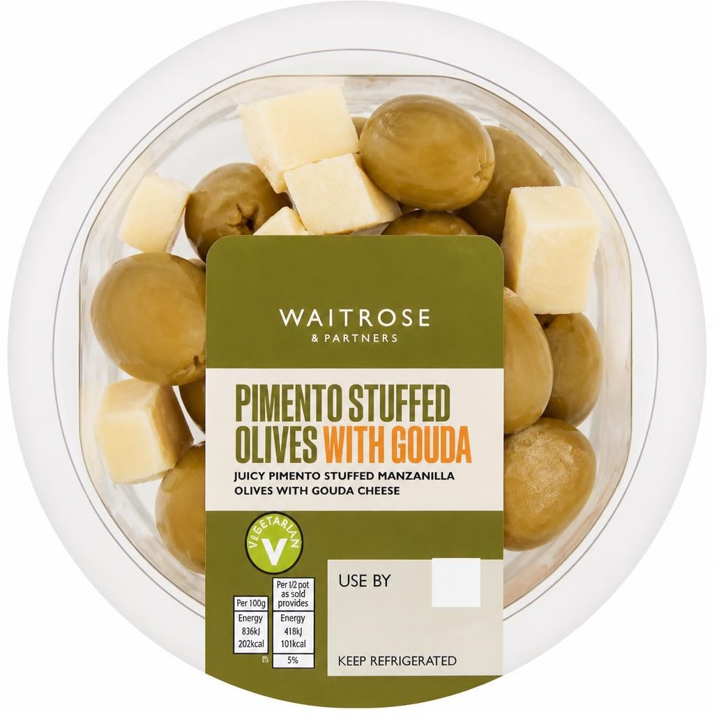 Waitrose Pimento Stuffed Olives with Gouda