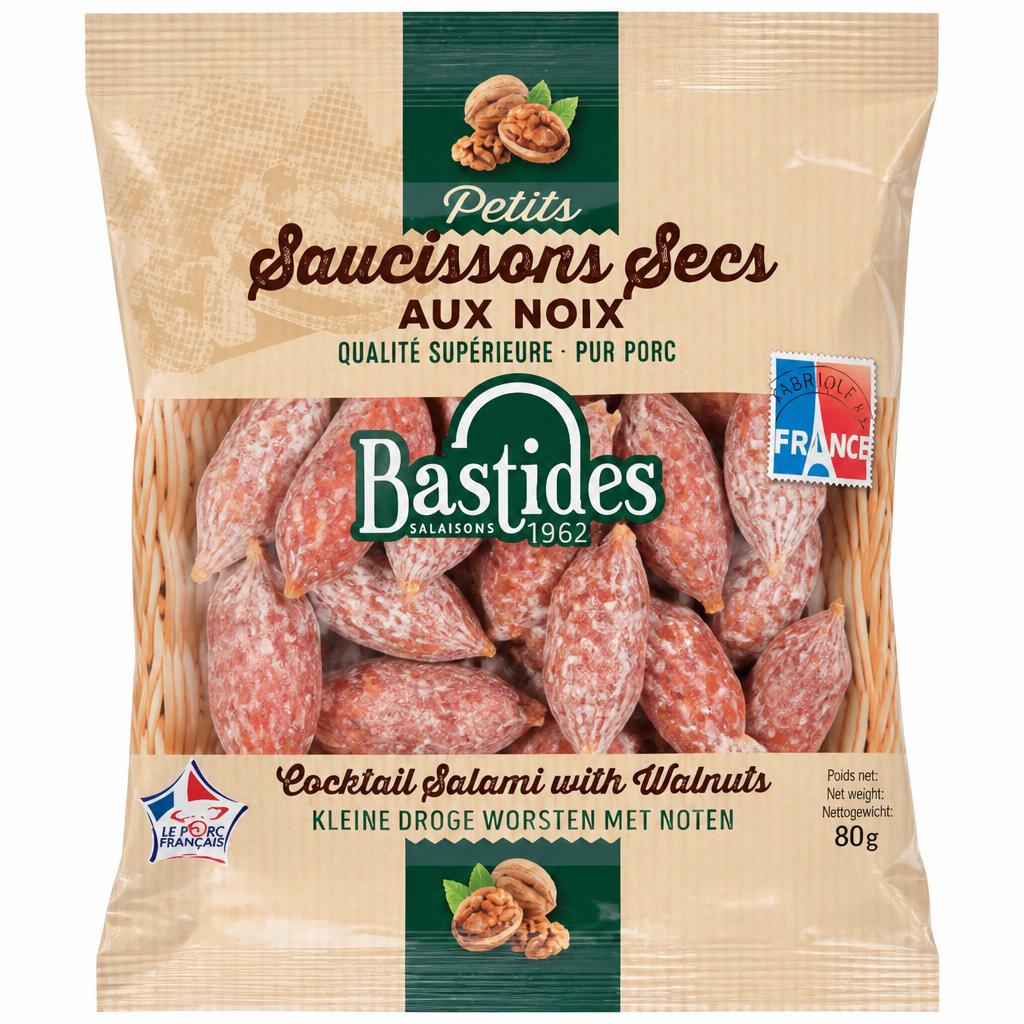 Bastides Petits Saucissons Secs with Walnut