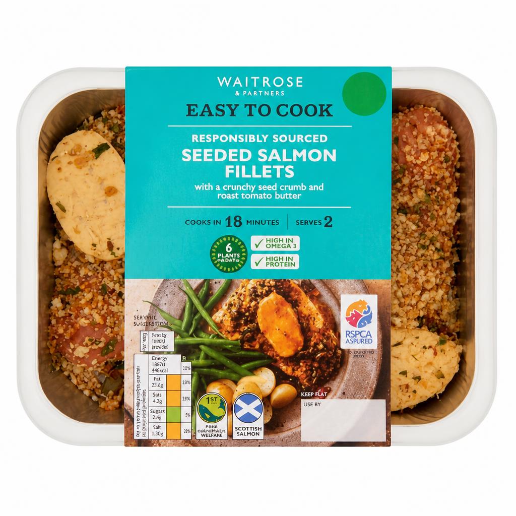 Easy To Cook Seeded Salmon Fillets