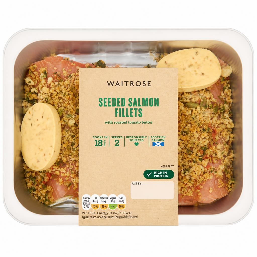 Easy To Cook Seeded Salmon Fillets