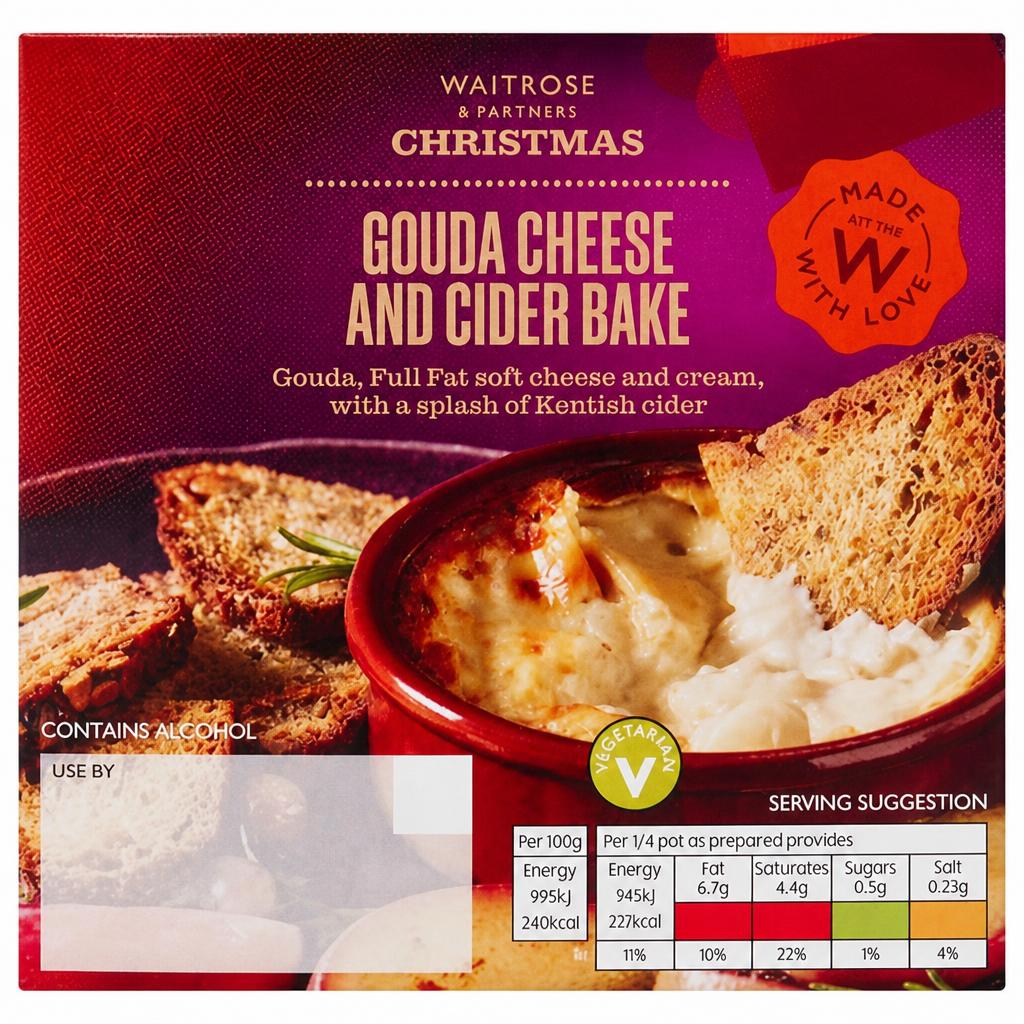Waitrose Christmas Gouda Cheese and Cider Bake