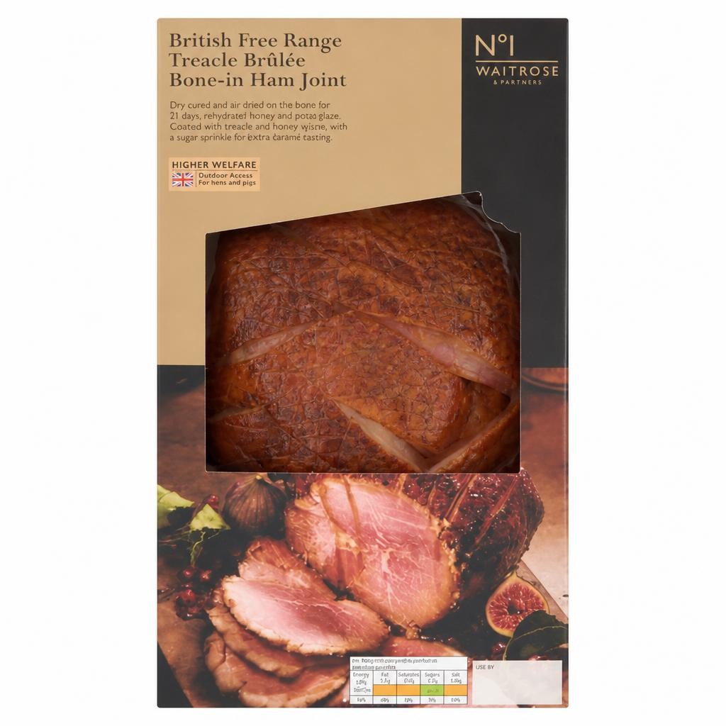 No.1 Spiced Treacle Dry Cured Brulee Bone-In Ham