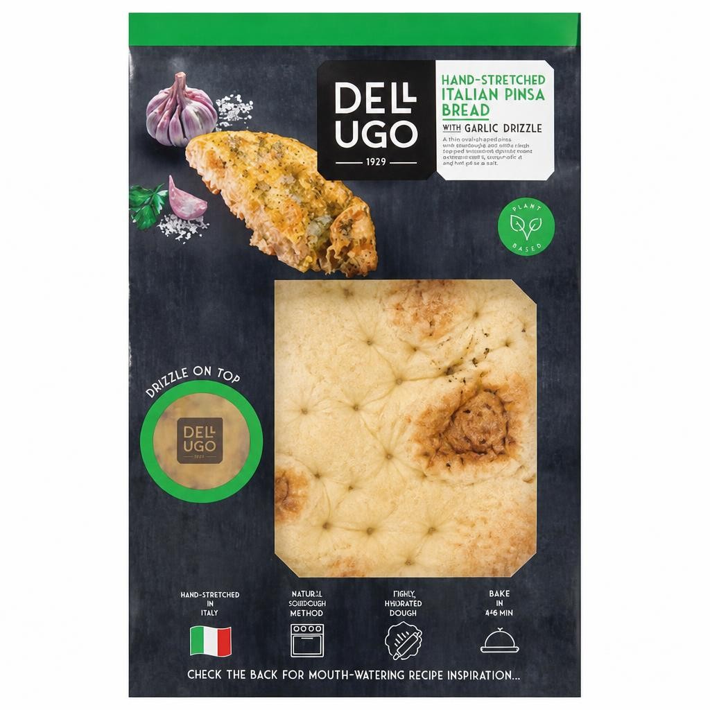 Dell'Ugo Italian Pinsa with Garlic Oil