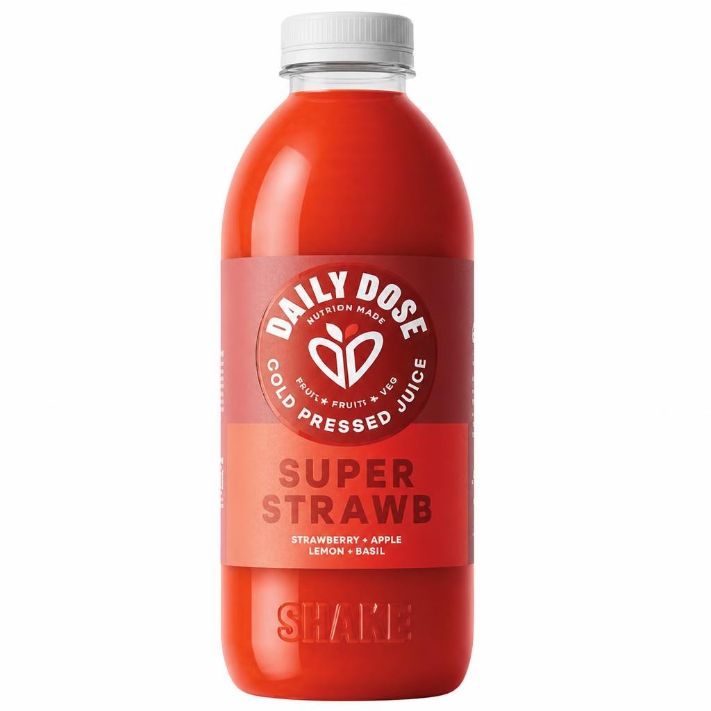 Daily Dose Cold Pressed Strawberry & Apple Juice