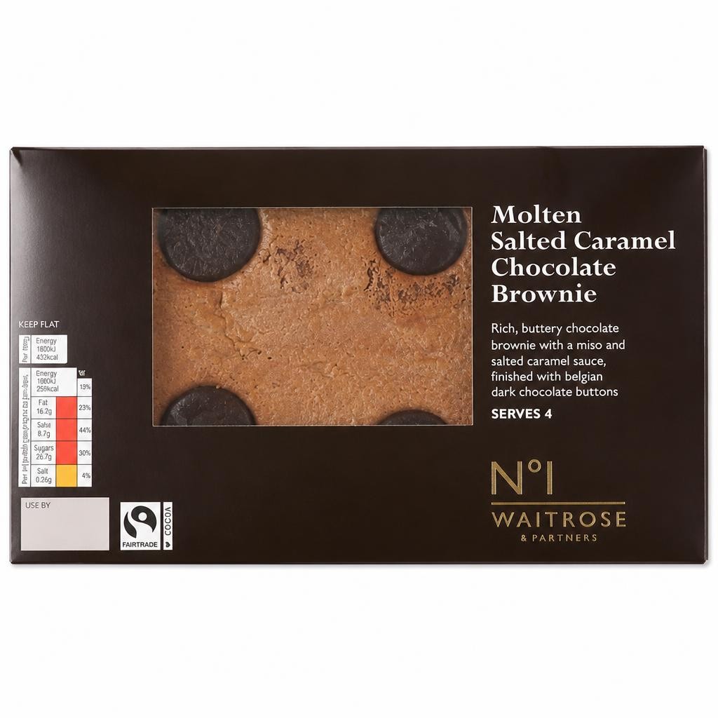 No.1 Molten Salted Caramel Chocolate Brownie