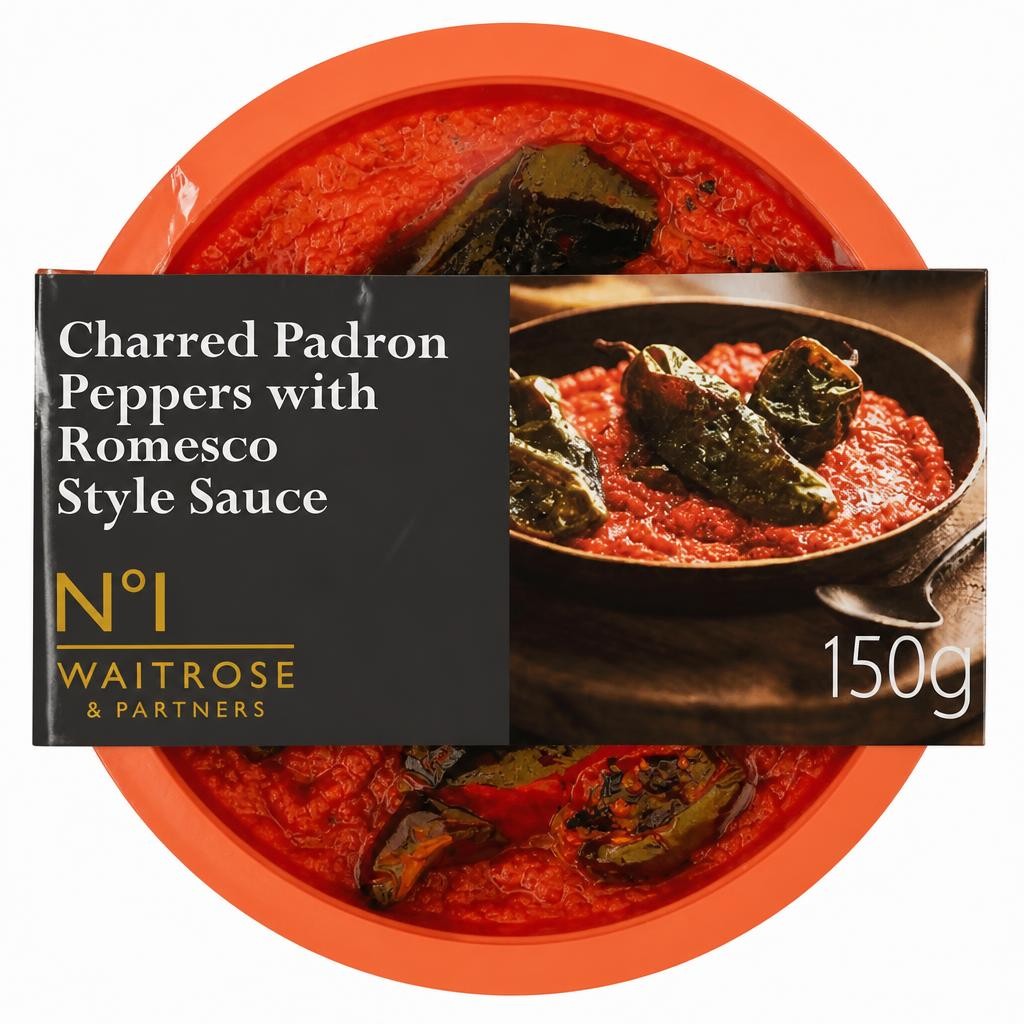 No.1 Charred Padron Peppers & Romesco Style Sauce