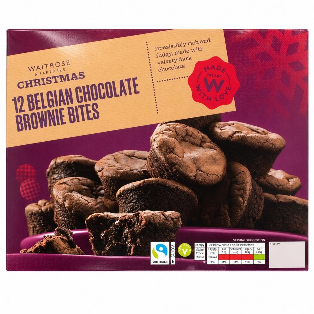 Waitrose Christmas Belgian Chocolate Brownie Bites