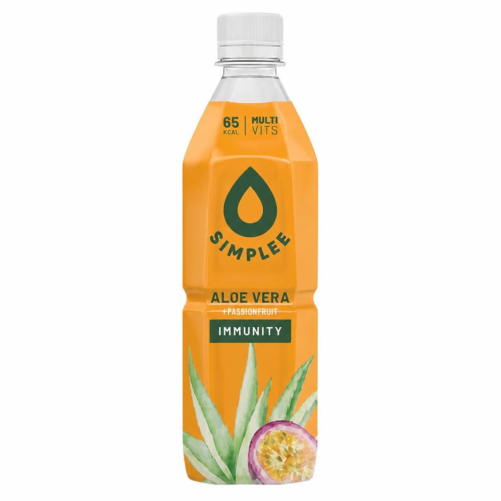 Simplee Aloe Vera Immunity Wellness Drink 500ml Passionfruit