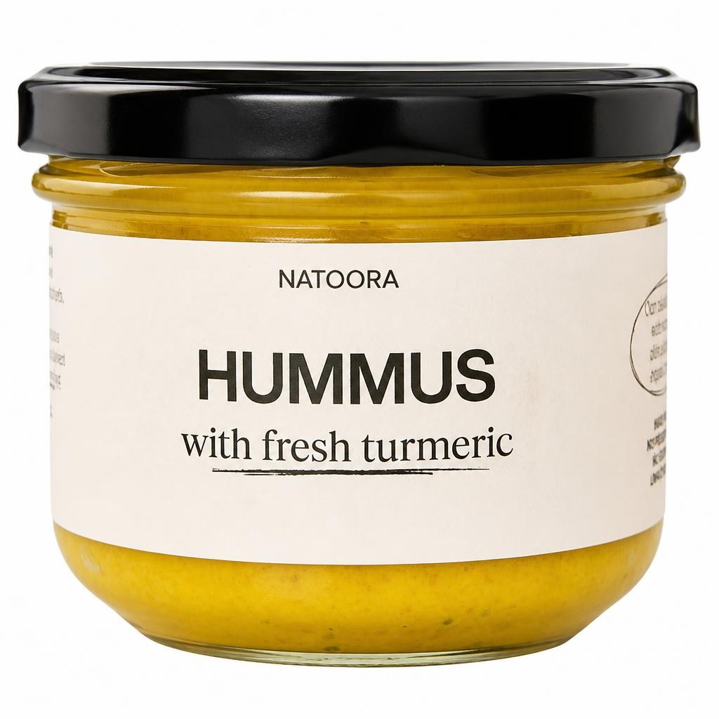 Natoora Hummus with Fresh Turmeric