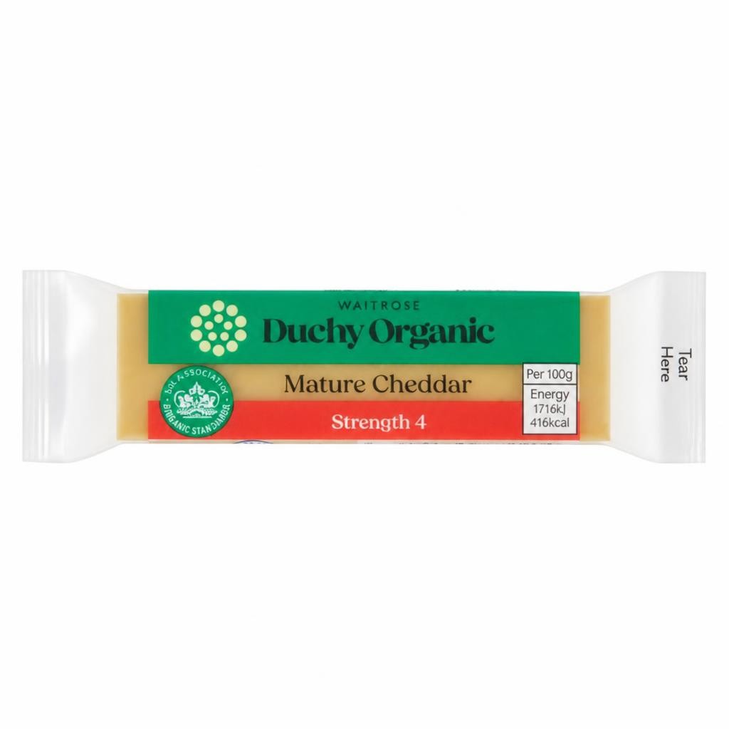 Waitrose Duchy Organic Mature Cheddar Cheese Stick - Single Pack