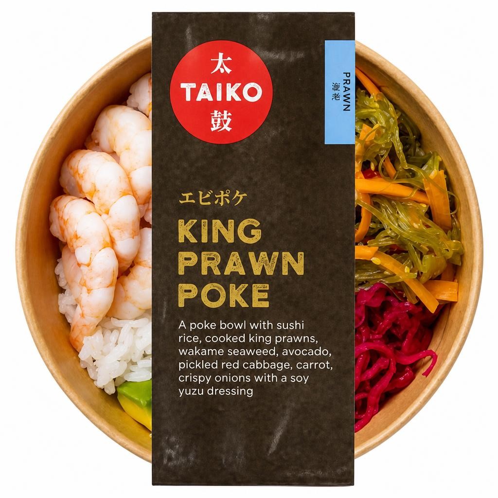 Taiko Prawn Poke Salad