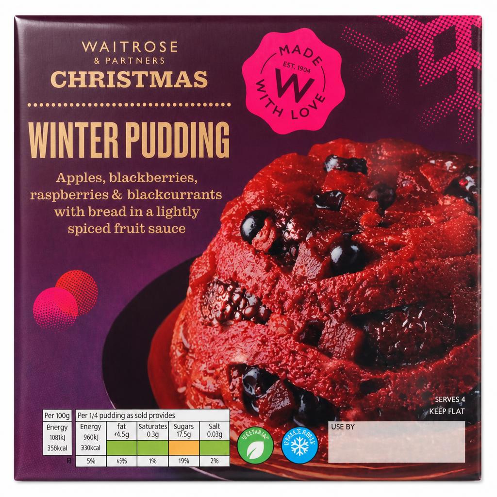 Waitrose Christmas Winter Pudding