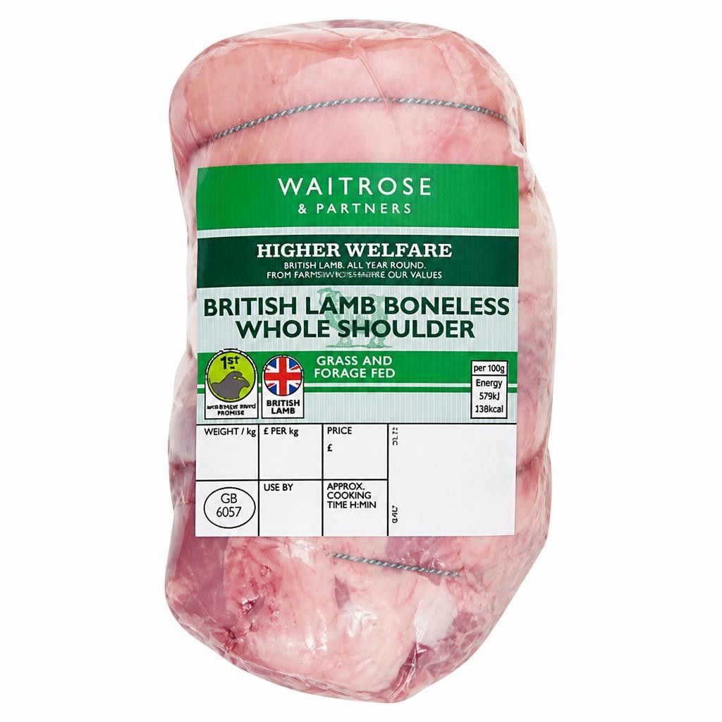 Waitrose British Whole Boneless Shoulder of Lamb