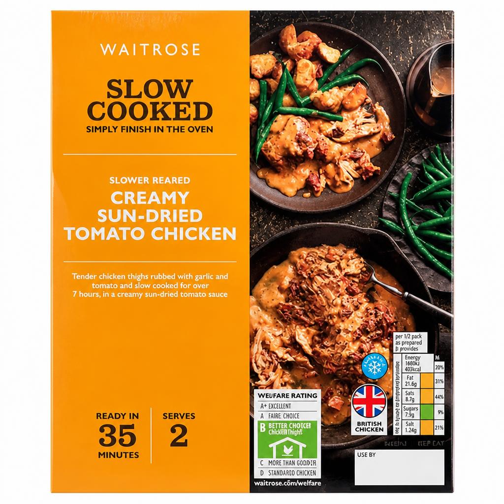 Waitrose Slow Cooked Creamy Sun-Dried Tomato Chicken