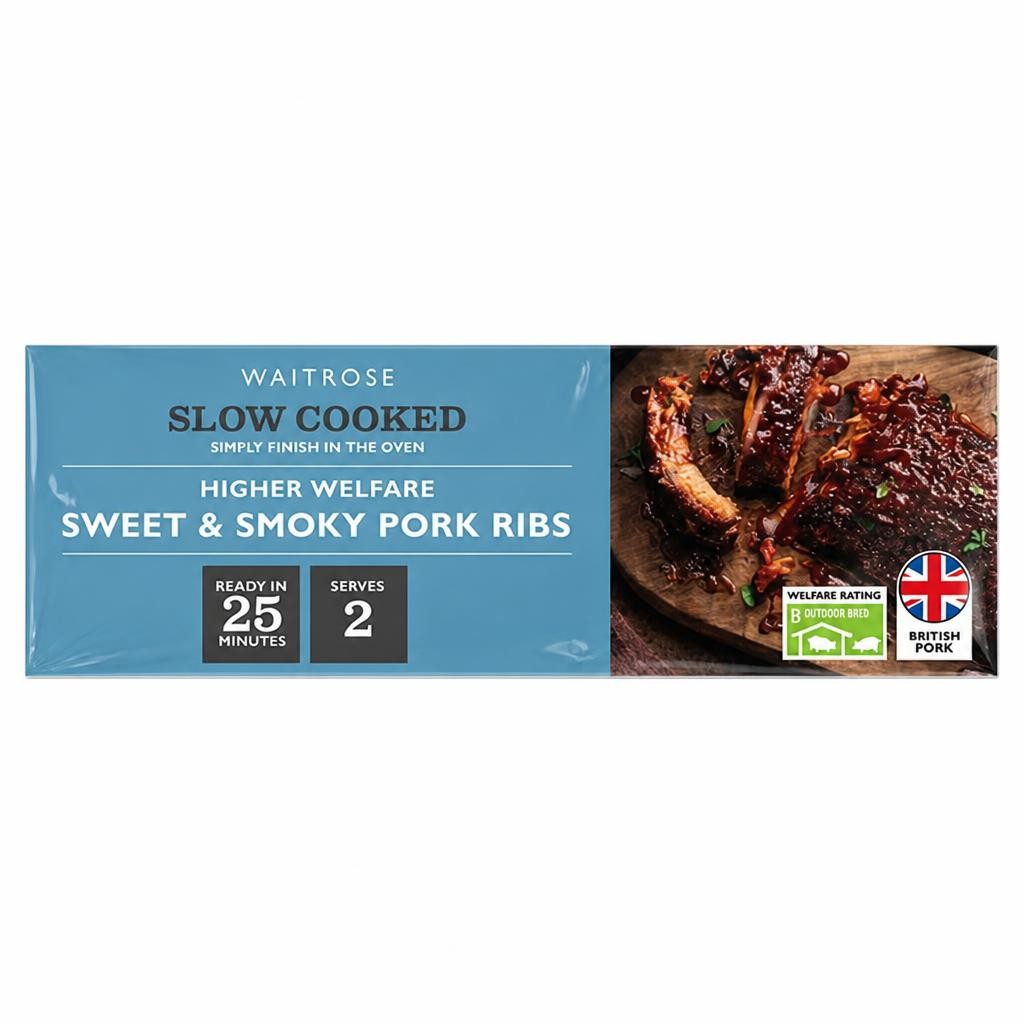 Waitrose Slow Cooked Sweet & Smoky Pork Ribs