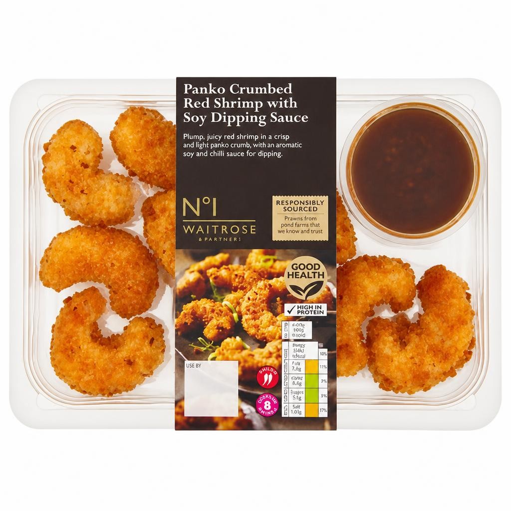 No.1 Panko Crumbed Red Shrimp With Soy Dipping Sauce