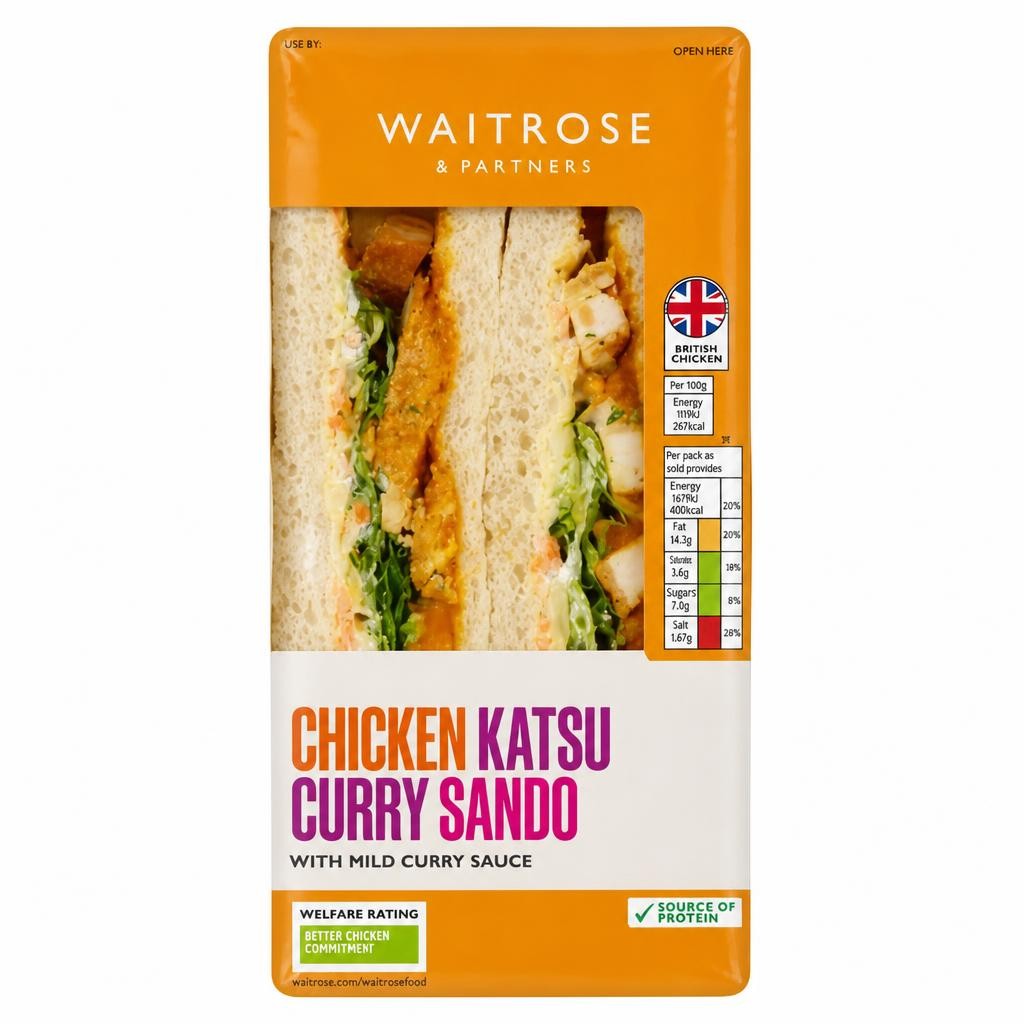 Waitrose Chicken Katsu Curry Sando