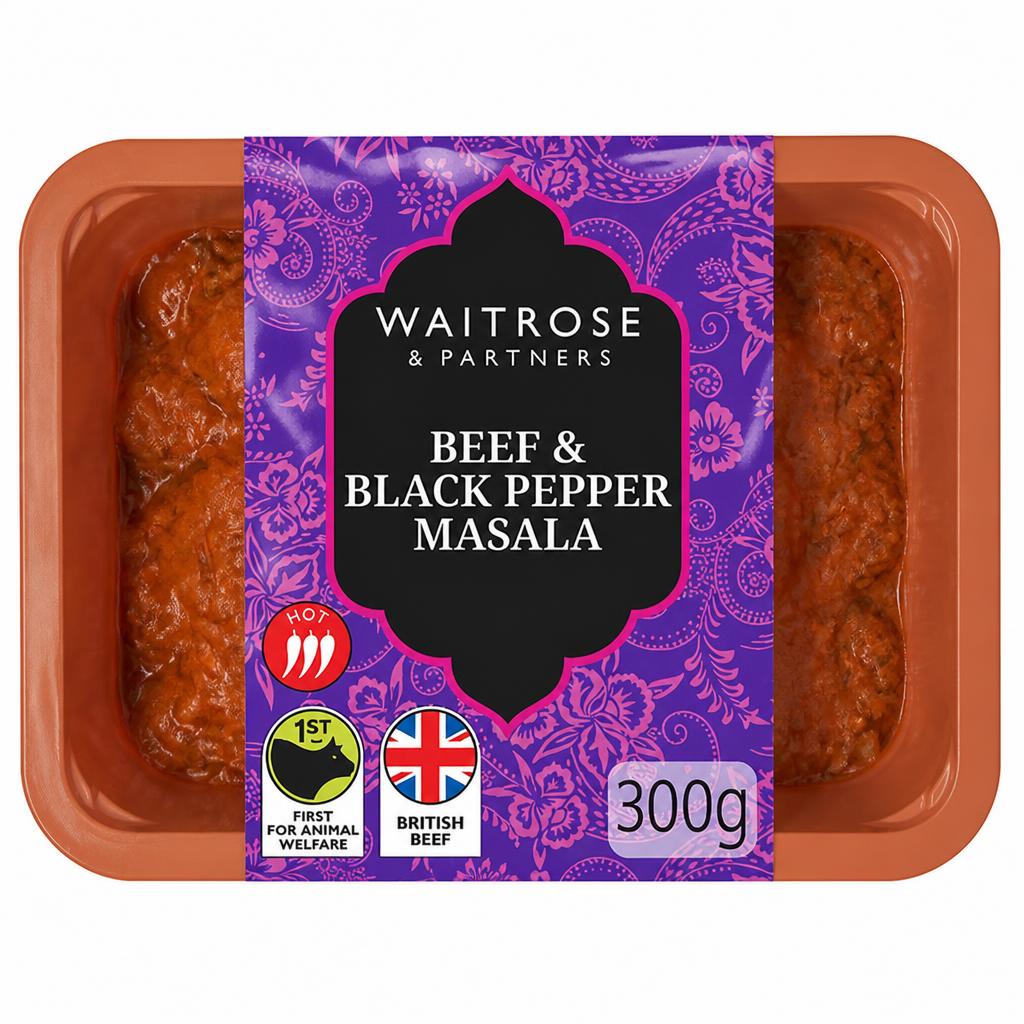 Waitrose Beef & Black Pepper Masala