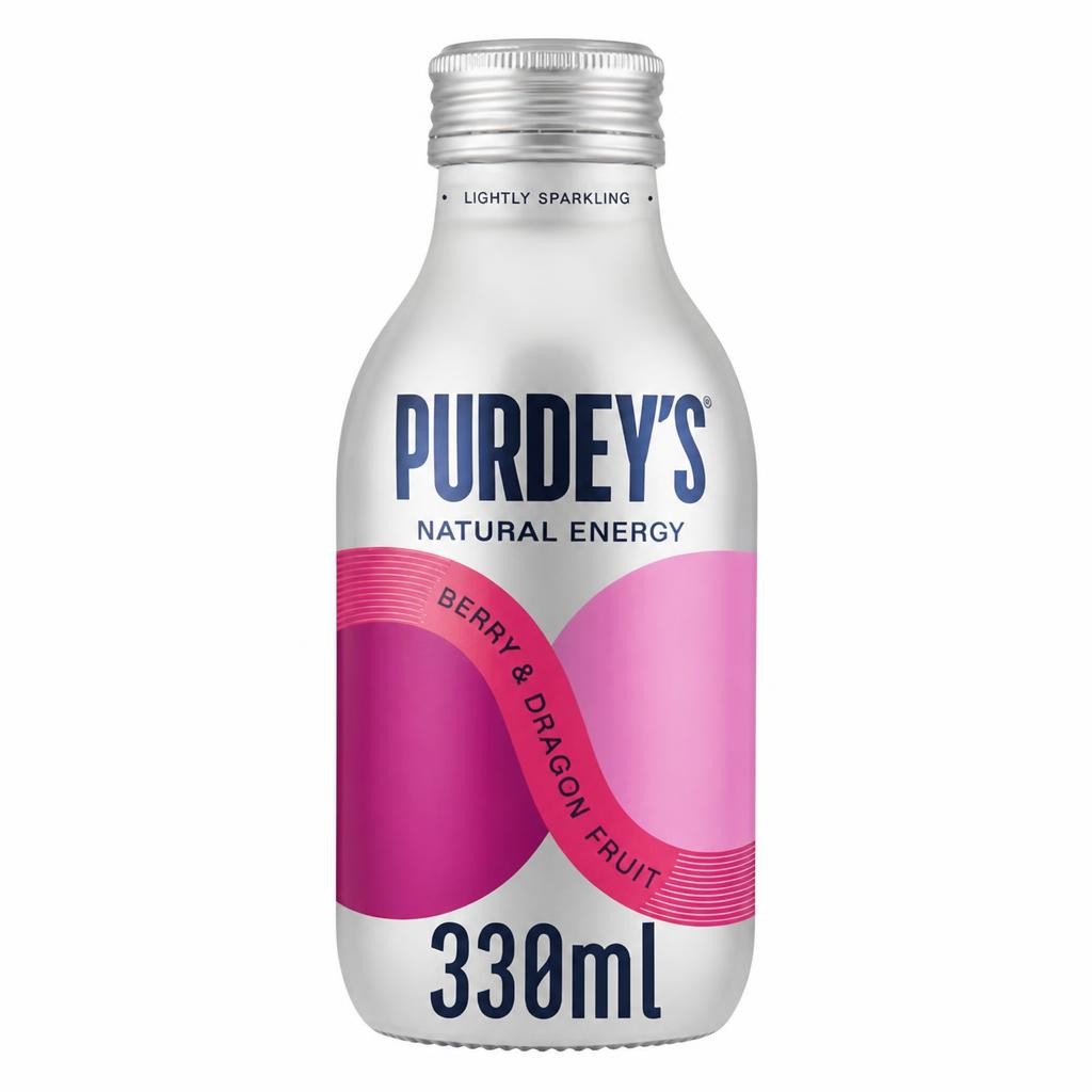 Purdey's Natural Energy Berry & Dragon Fruit 330ml Bottle