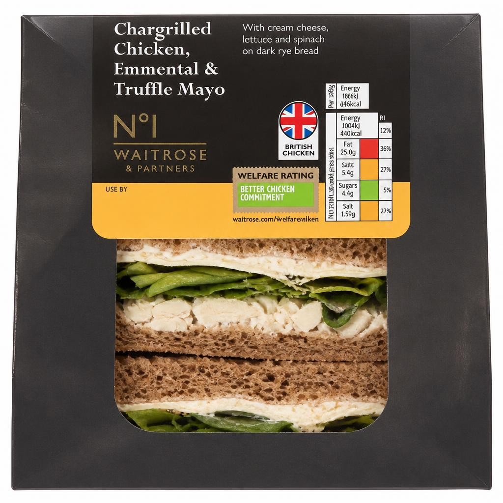 No.1 Chargrilled Chicken, Emmental & Truffle Mayo Sandwich