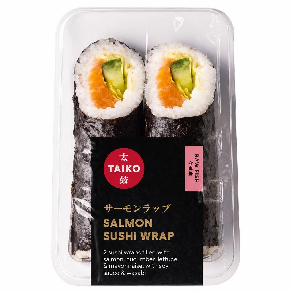 Taiko Salmon Sushi Wrap