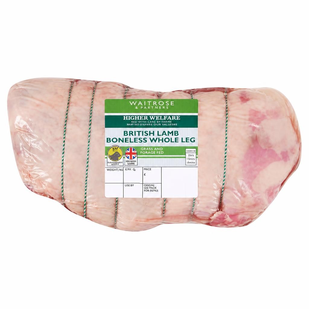 Waitrose British Boneless Extra Trim Whole Leg of Lamb