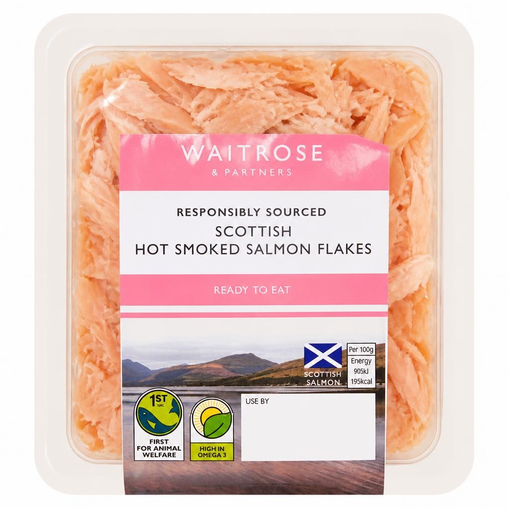 Waitrose Hot Smoked Scottish Salmon Flakes