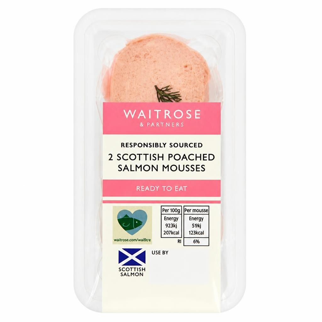 Waitrose 2 Poached Scottish Salmon Mousses