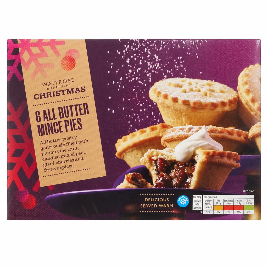 Waitrose Christmas 6 All Butter Mince Pies