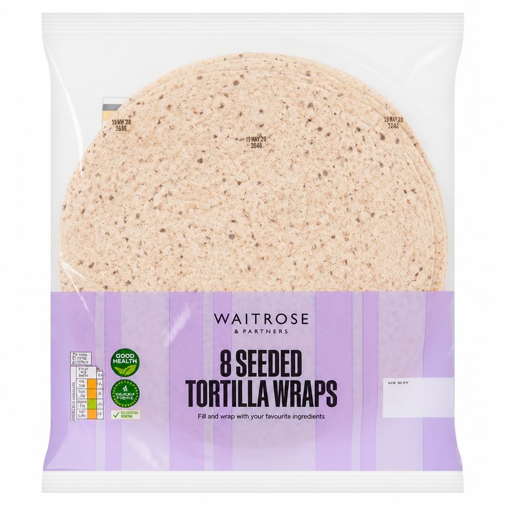 Waitrose 8 Seeded Tortilla Wraps