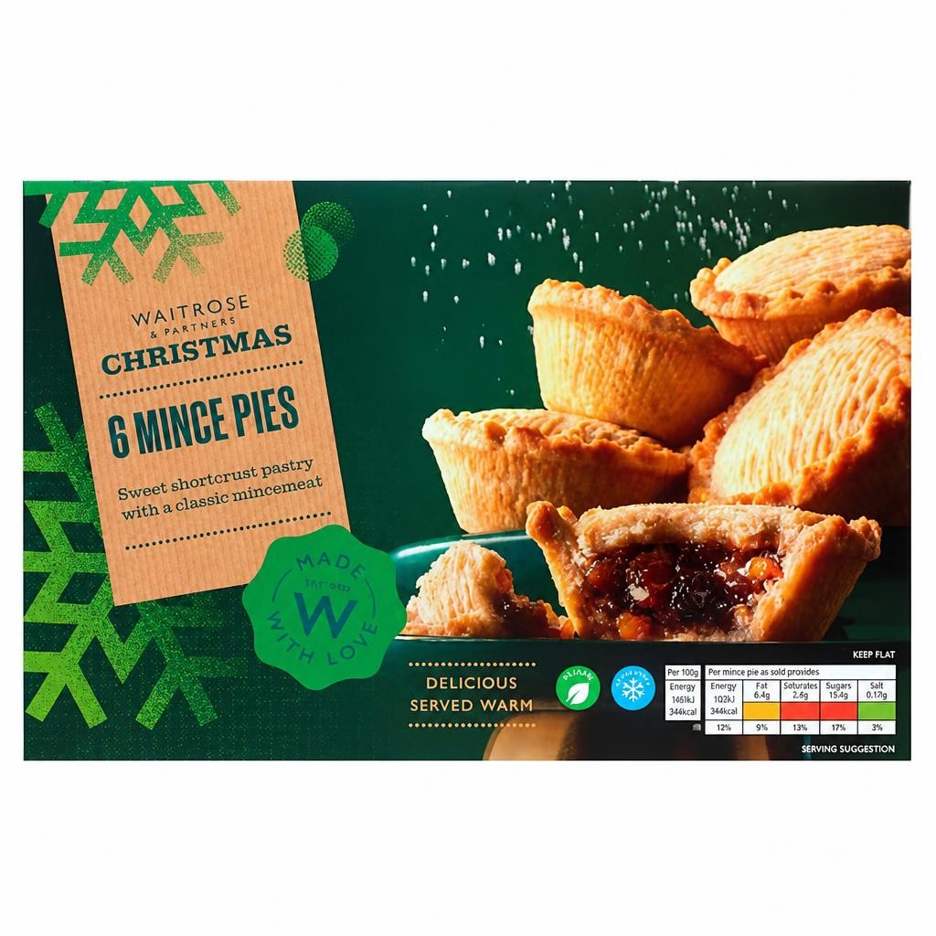 Waitrose Christmas 6 Mince Pies