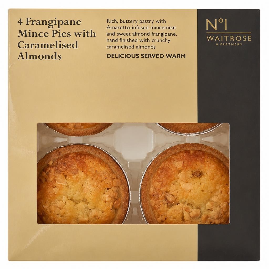 No.1 Frangipane Mince Pies with Caramelised Almonds