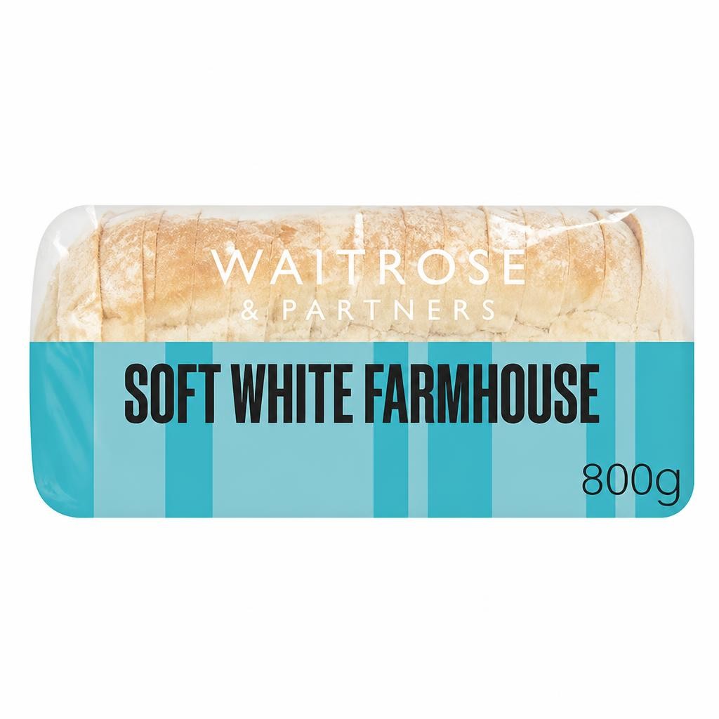 Waitrose Soft White Farmhouse Sliced Bread