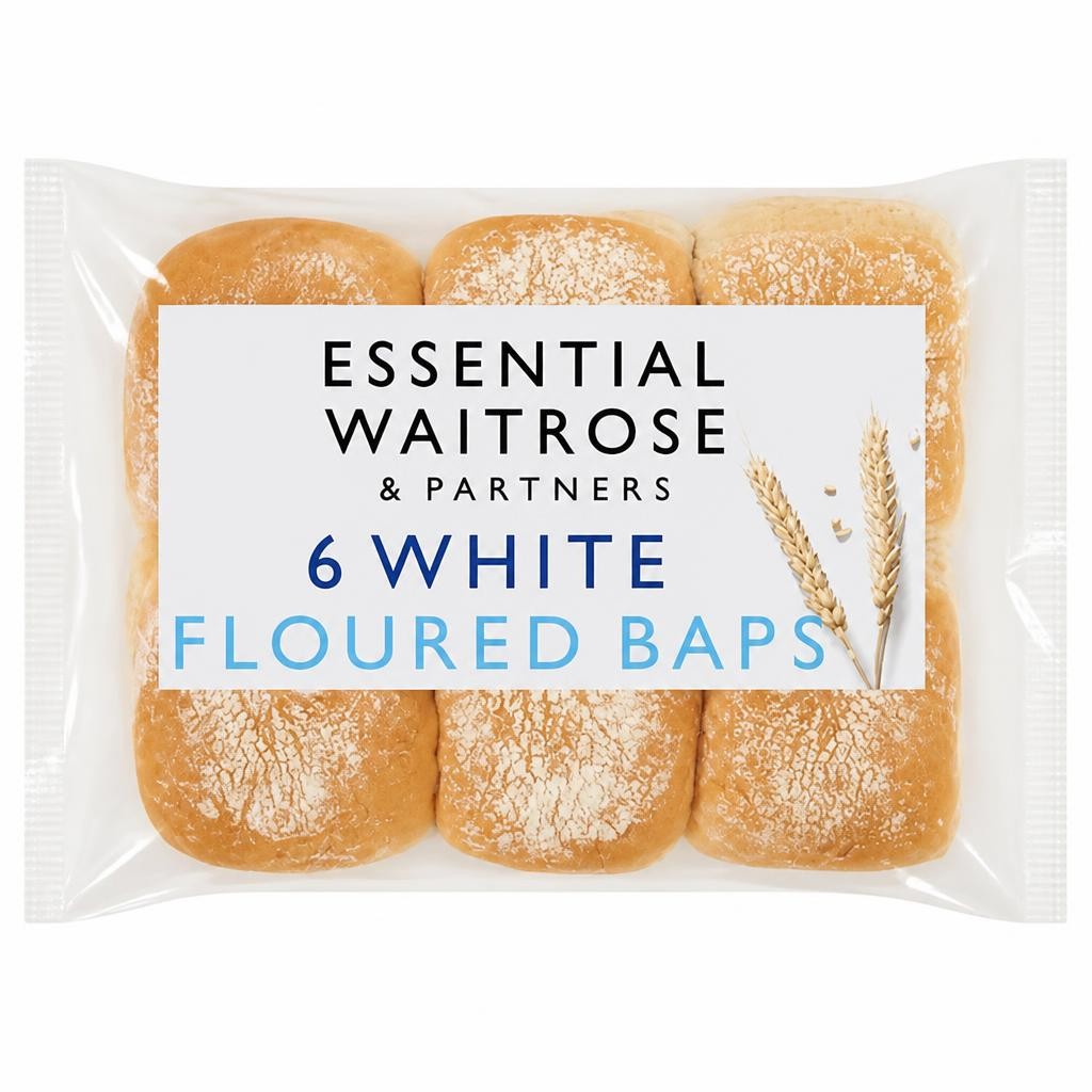 Essential White Floured Baps