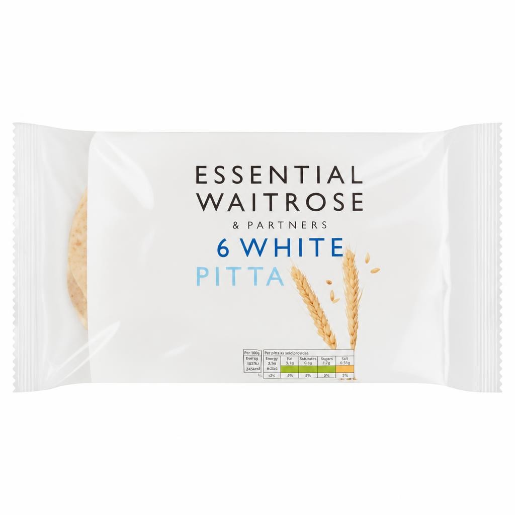 Waitrose 6 White Pittas