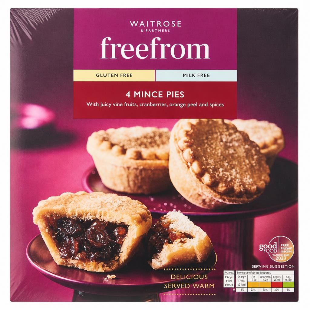 Waitrose Free From Milk & Gluten Free Mince Pies