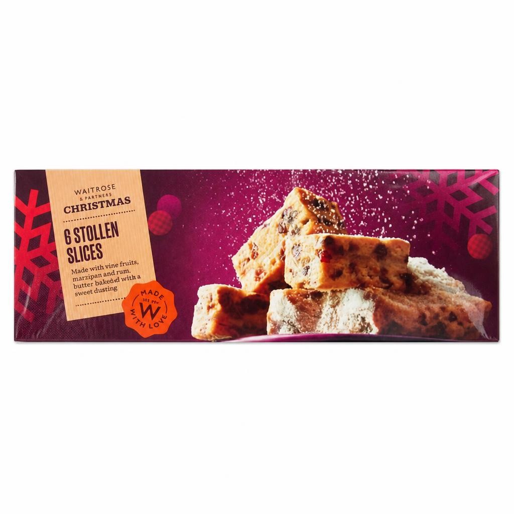 Waitrose Christmas 6 Stollen Slices