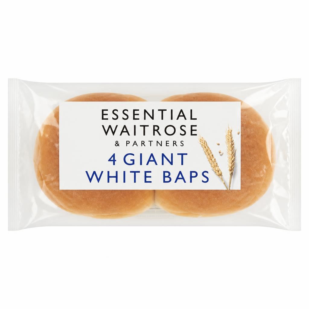 Essential White Giant Baps