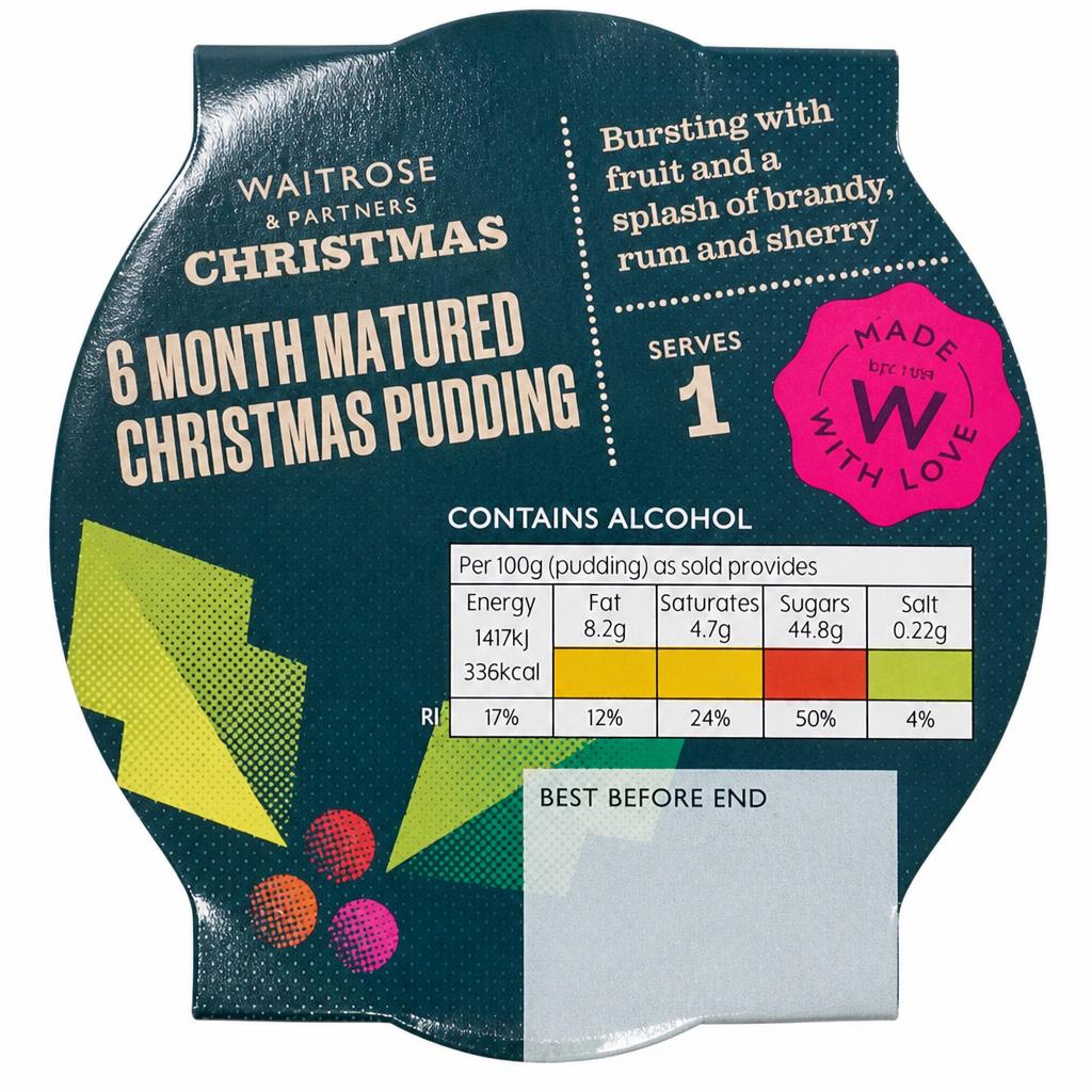 Waitrose Christmas 6 Month Matured Christmas Pudding