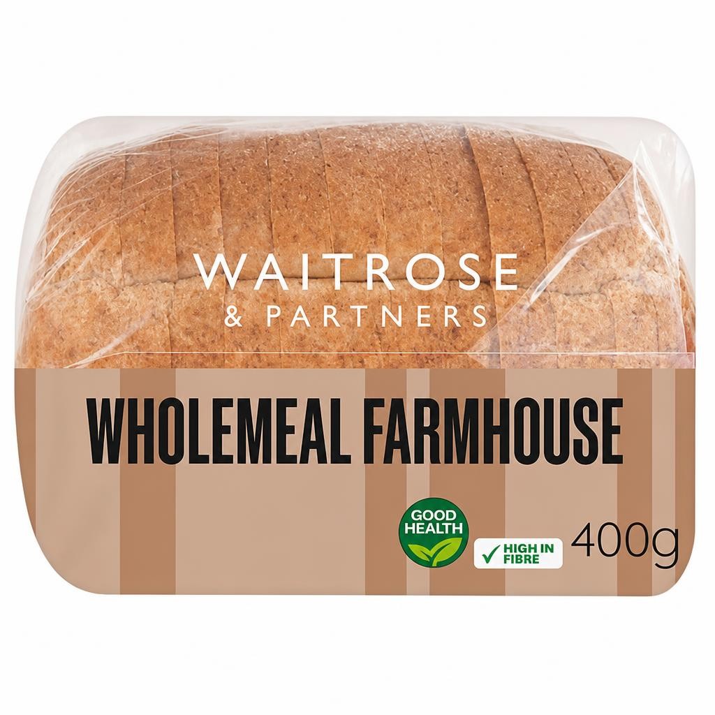 Waitrose Wholemeal Farmhouse Thick Sliced