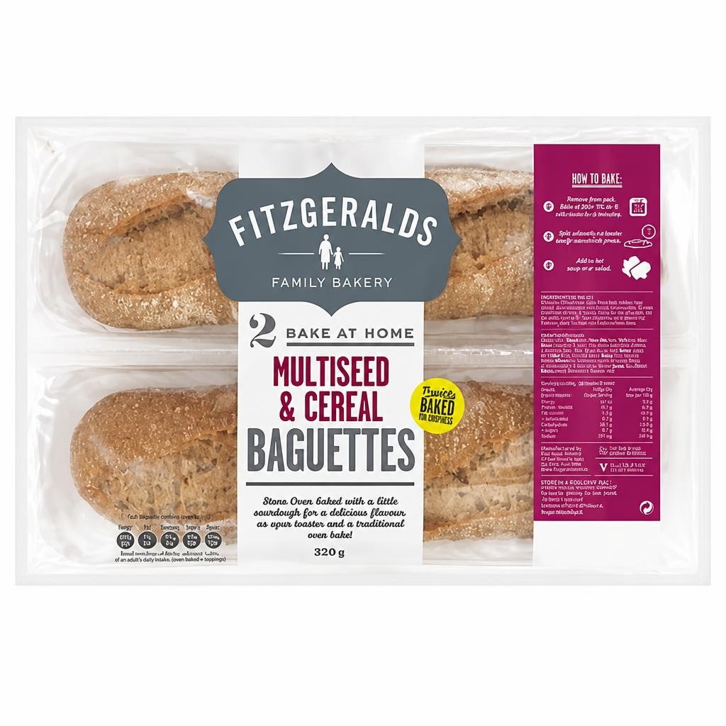 Fitzgeralds 2 Multiseed Baguettes