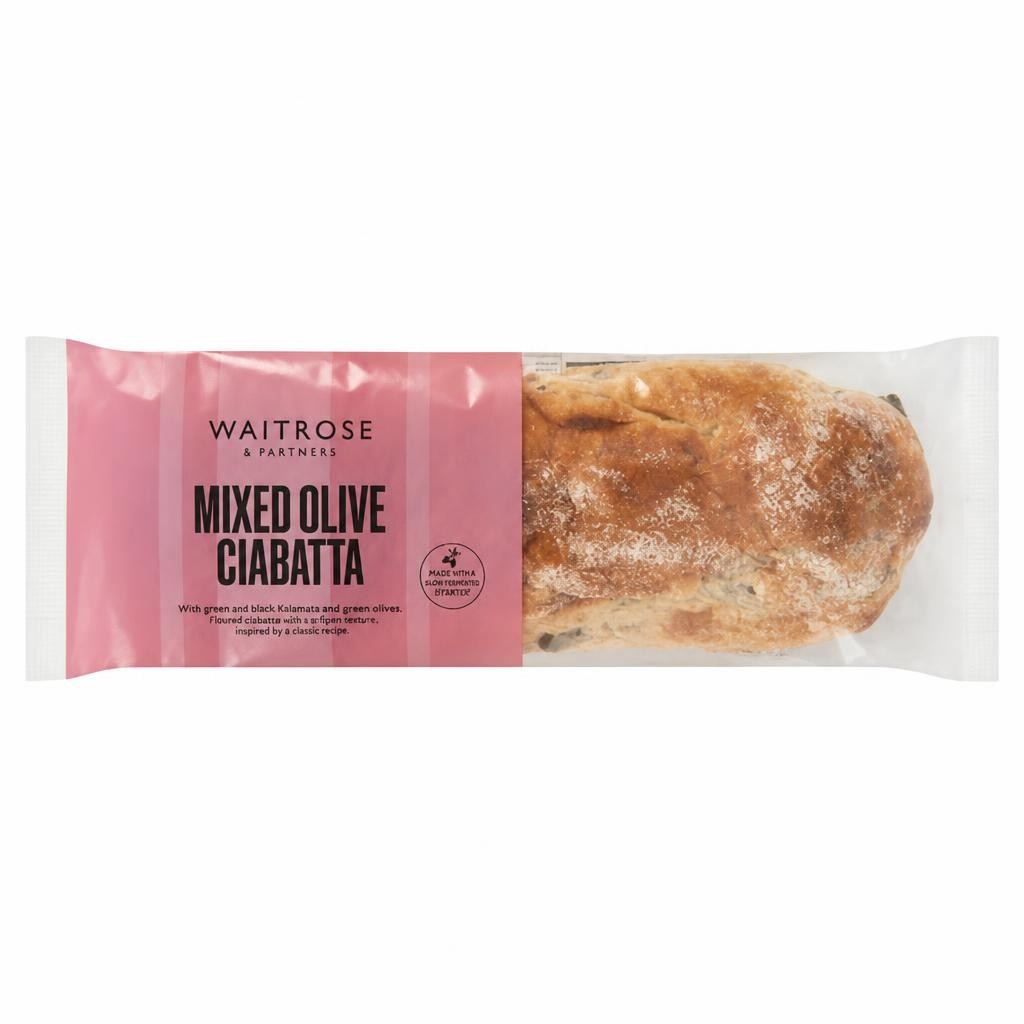Waitrose Mixed Olive Ciabatta