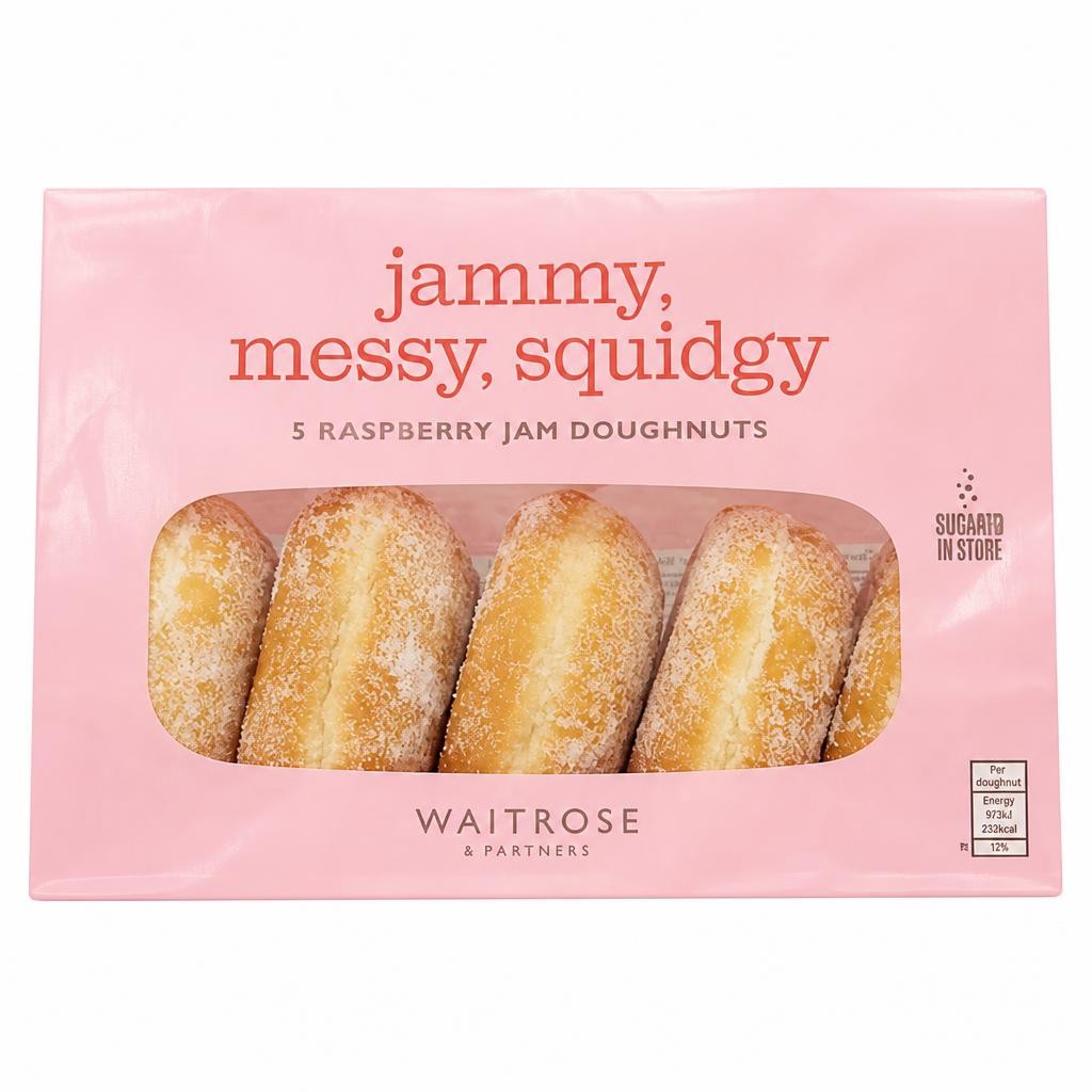 5 Raspberry Jam Doughnuts