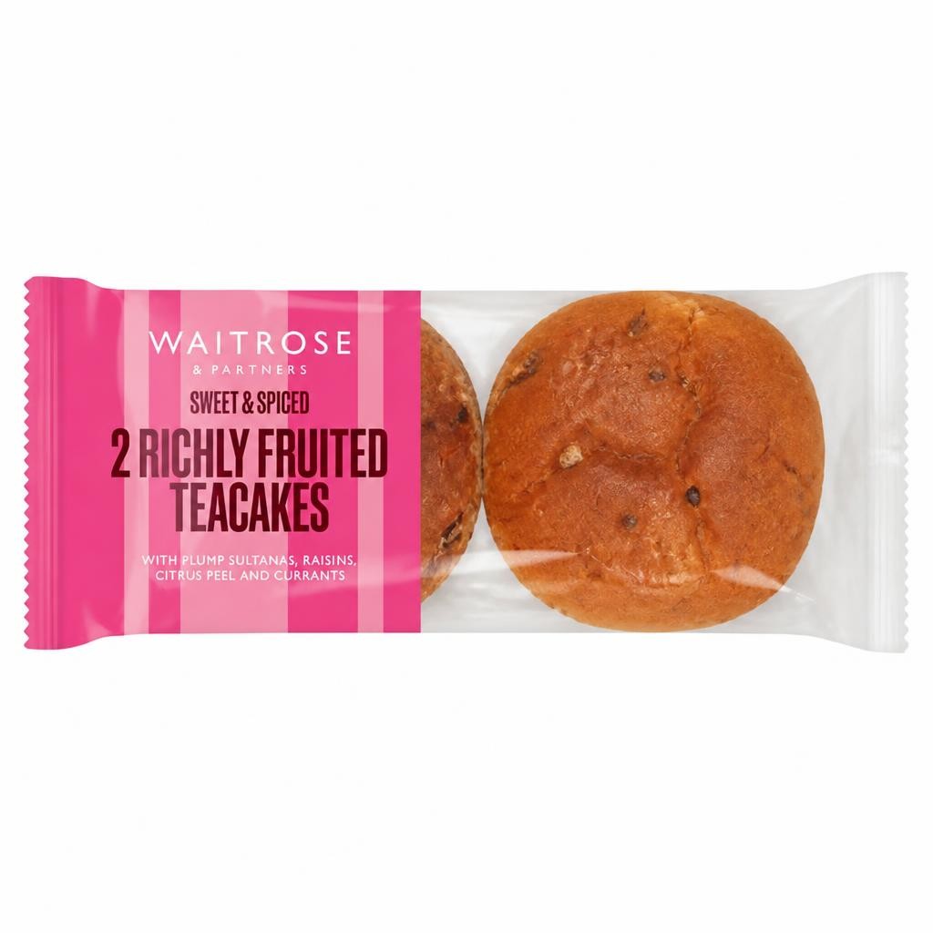 Waitrose 2 Richly Fruited Teacakes