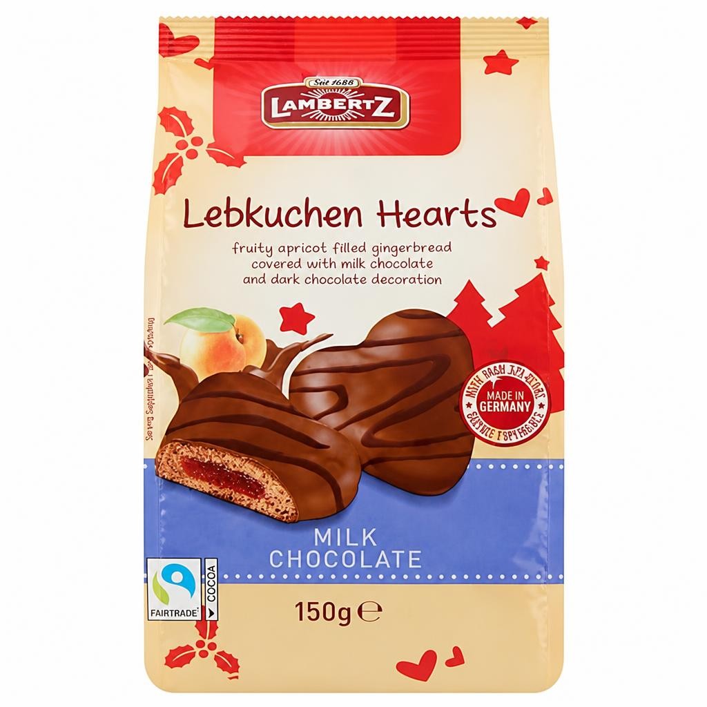 Lambertz Lebkuchen Milk Hearts
