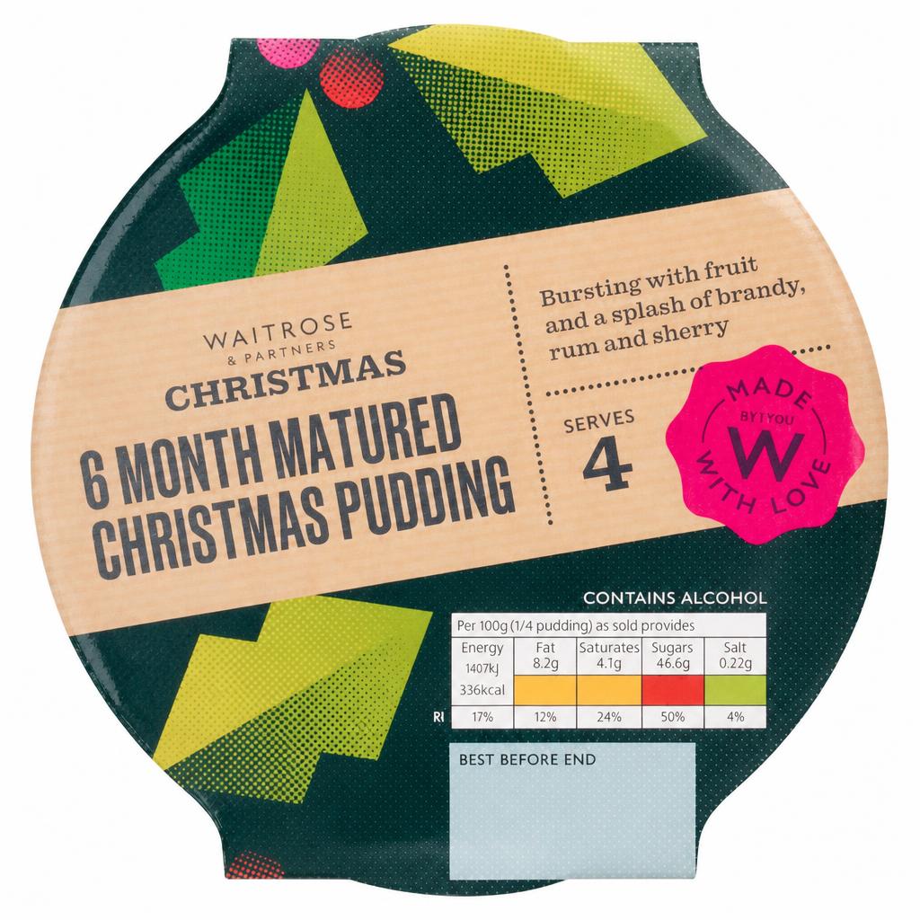 Waitrose Christmas 6 Month Matured Christmas Pudding