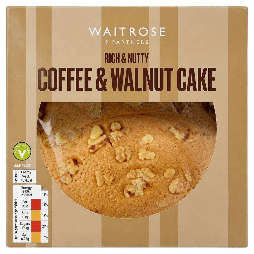 Waitrose Coffee & Walnut Cake