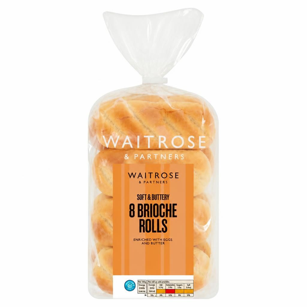 Waitrose 8 Brioche Rolls